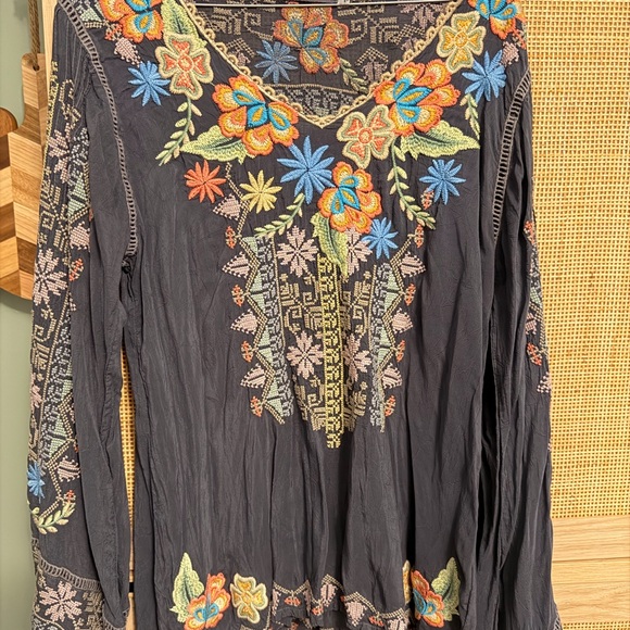 Johnny Was Multicolor Embroidered Blouse - Picture 2 of 6
